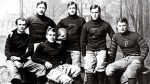 Princeton football heroes (L-R) Arthur Poe, Samuel Johnson Poe, Neilson (Net) Poe, Edgar Allan Poe, Gresham Poe and John Prentiss Poe Jr.