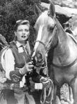 Gail Davis as Annie Oakley, with her horse Target