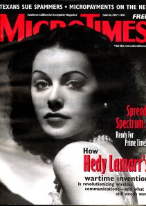 Micro Times magazine with coverage of Lamarr's achievements in technology