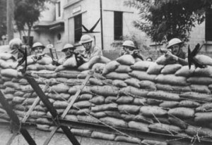 George's 15th Infantry Defending Post in Tientsin, China