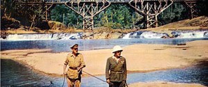 Alec Guinness and Sessue Hayakawa in "Bridge on the River Kwai," the movie that introduced a generation of Americans to "The Colonel Bogey March."