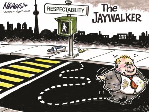 Cartoon by veteran Canadian political cartoonist Steve Nease  