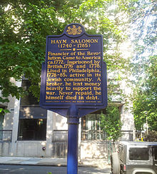 Memorial Marker in Philadelphia
